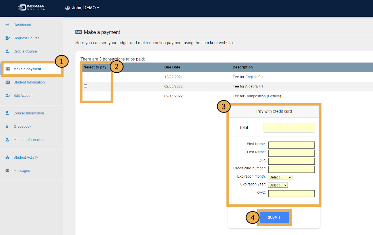 Course Payment Graphic