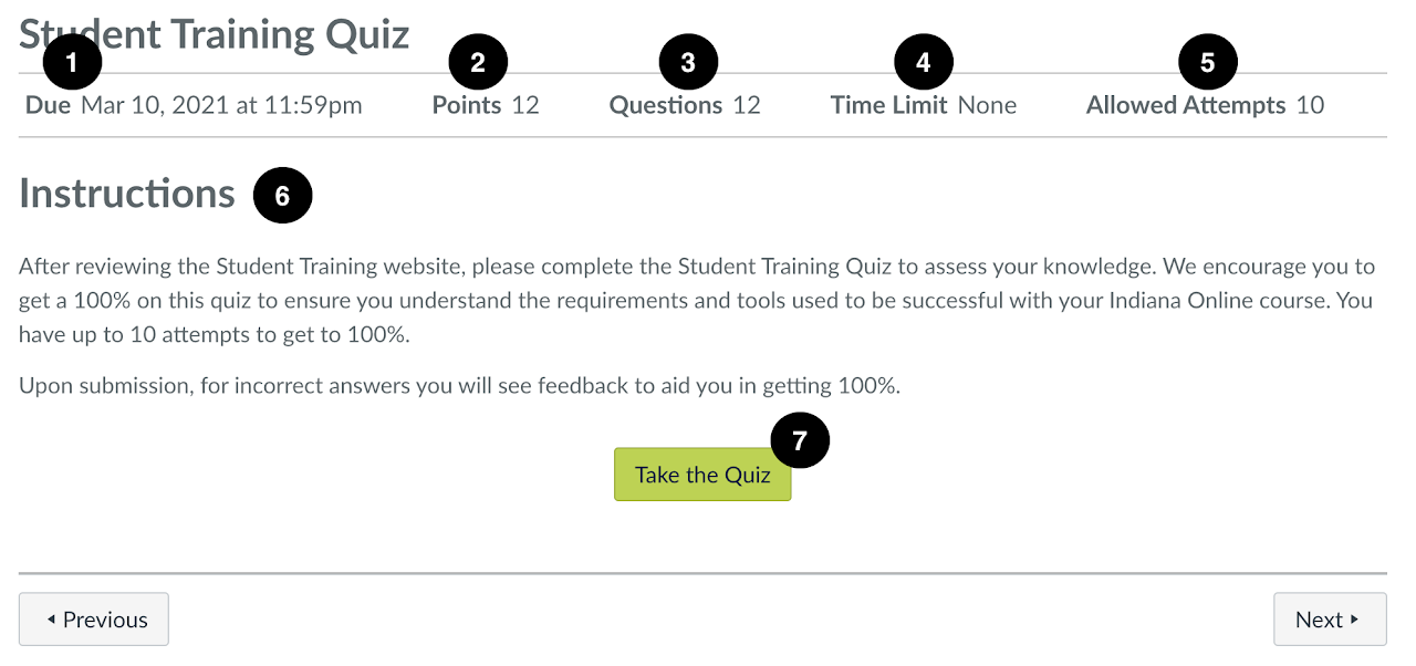 View a Quiz or Test - Graphic