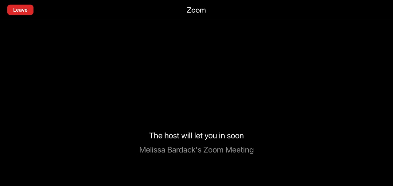 Zoom Waiting Room - Graphic