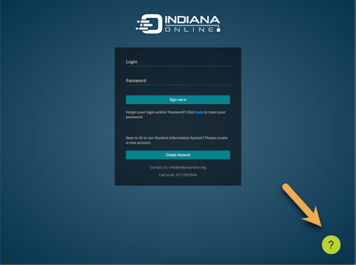 Indiana Online Genius Helpdesk Icon Location graphic